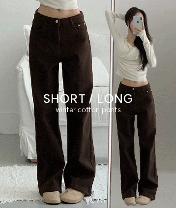 [윈터5%⛄] 노컷_블랭크pt (숏/롱✨융기모,겨울코튼팬츠,세미와이드핏)