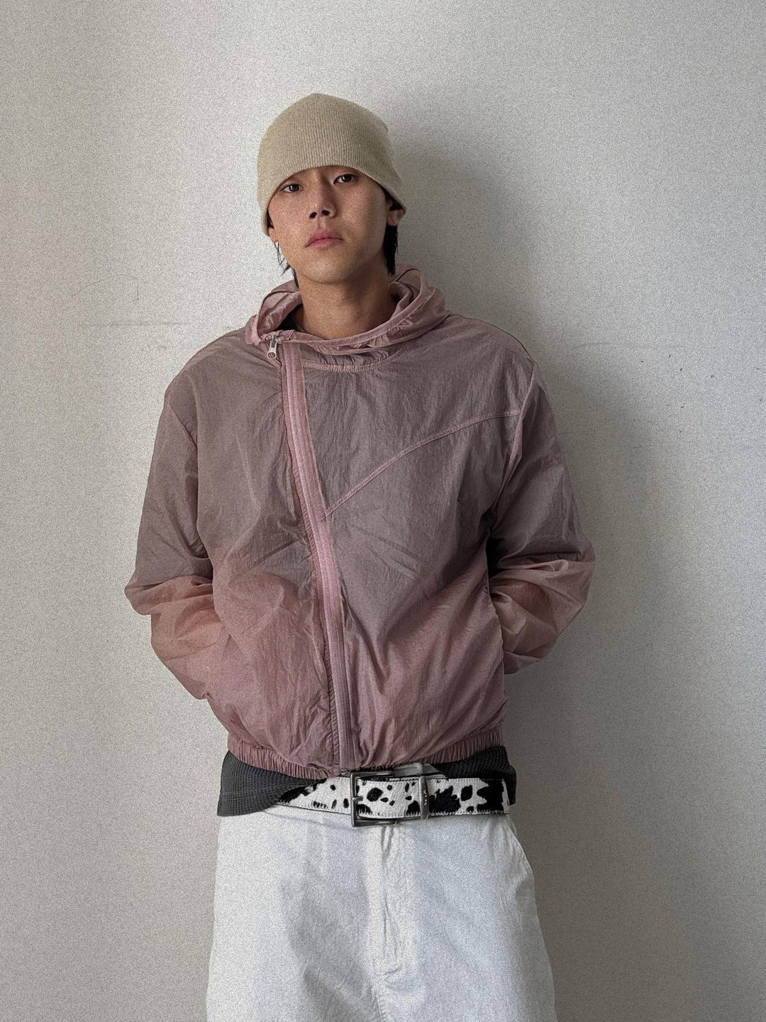 Cross zipper wind breaker(4Color)