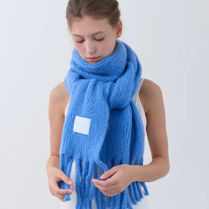 팔레트 니트 머플러 (coblat blue)