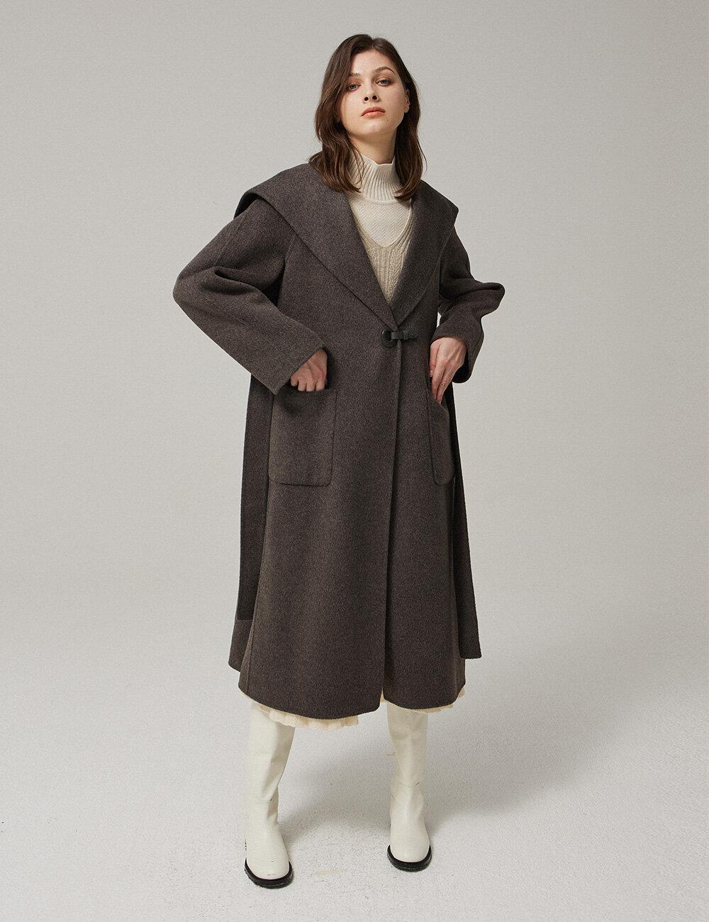 세일러 벨트 롱코트