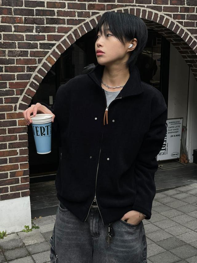 [기모]유니섹스 코듀로이 기모 디테일 투웨이 카라집업(5color)