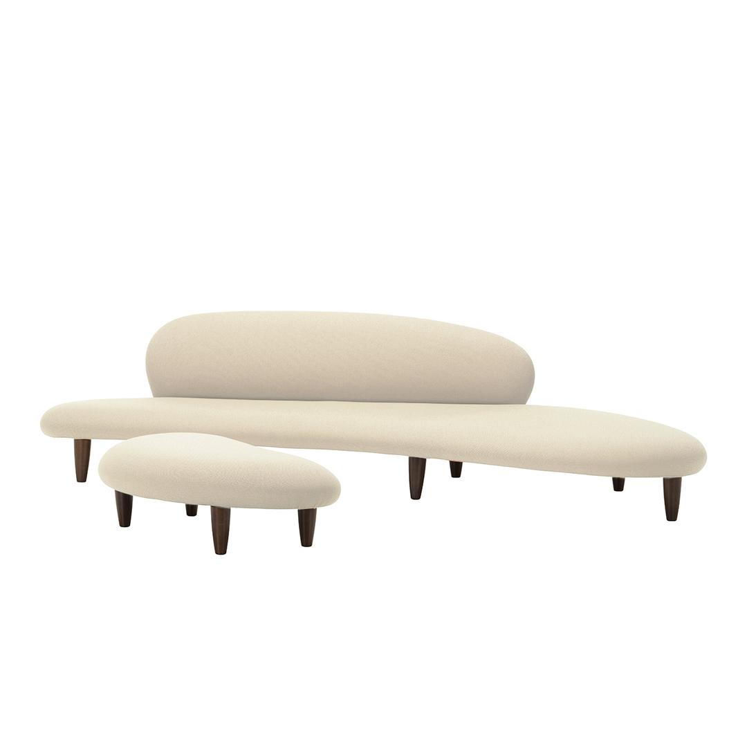 [예약주문] Freeform Sofa and Ottoman Credo Cream Isamu Noguchi