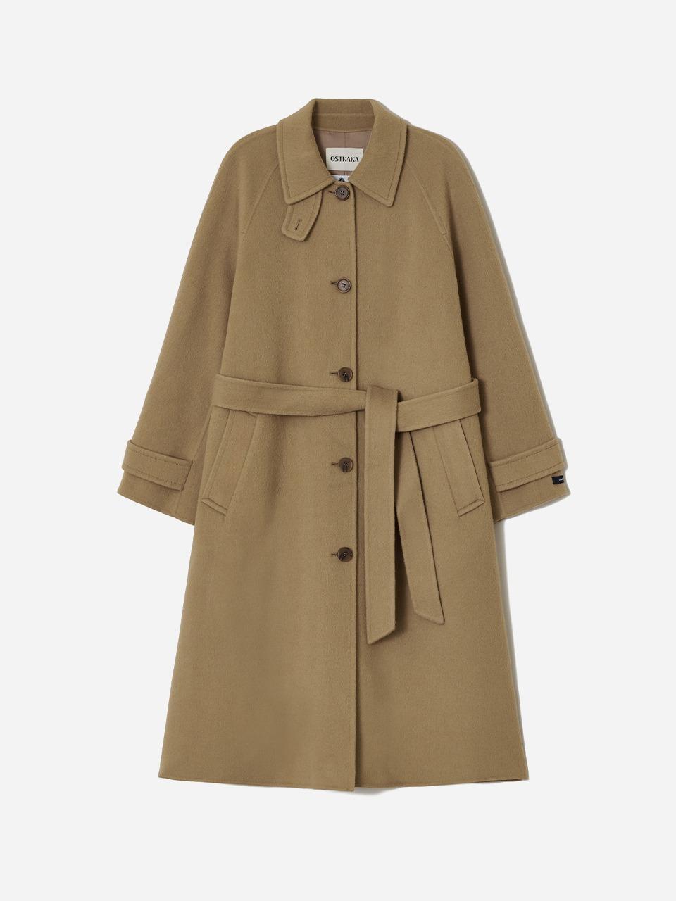 Cashmere Balmacaan Handmade Coat Camel