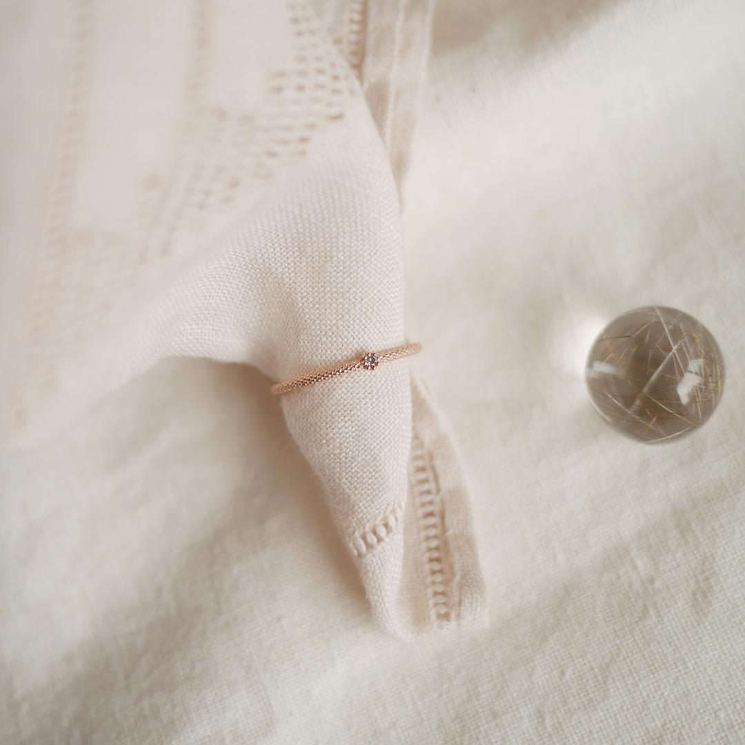 leather textured ring