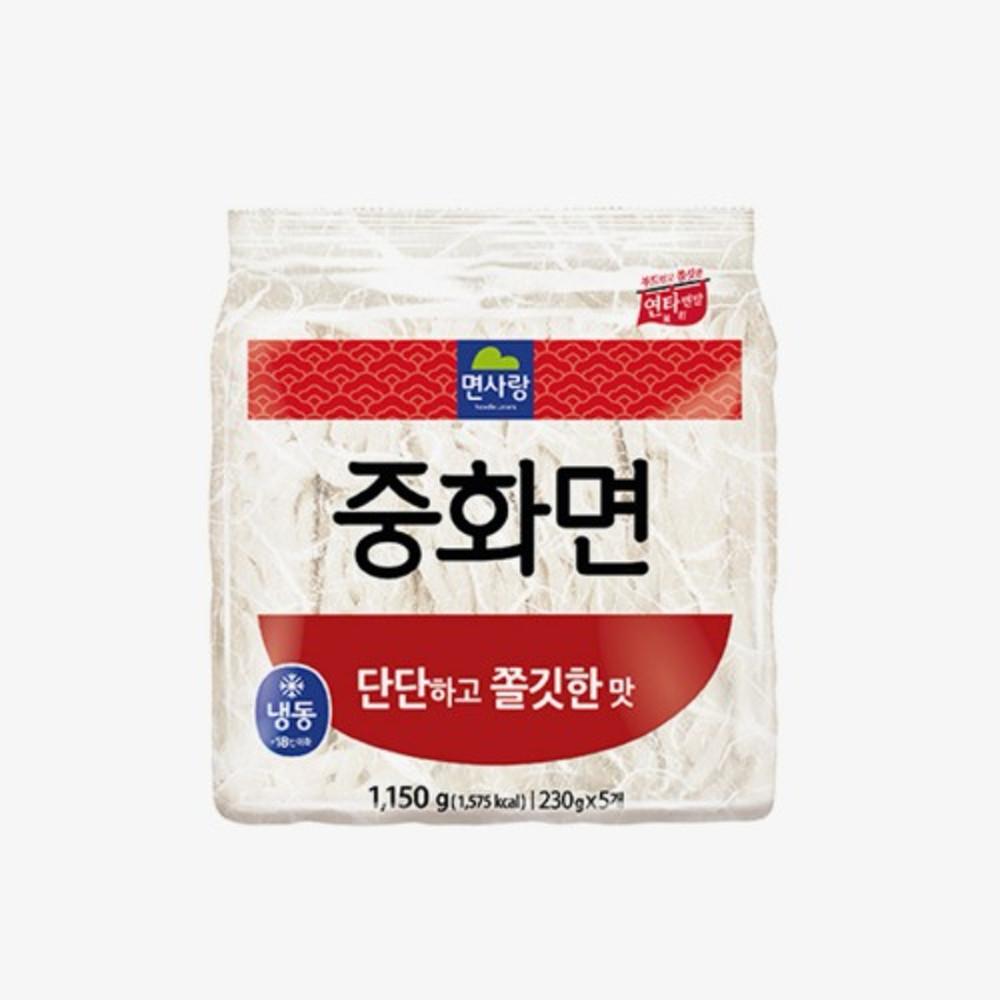 면사랑 냉동 중화면 전문점 1.15kg 8개 짜장면 짬뽕면