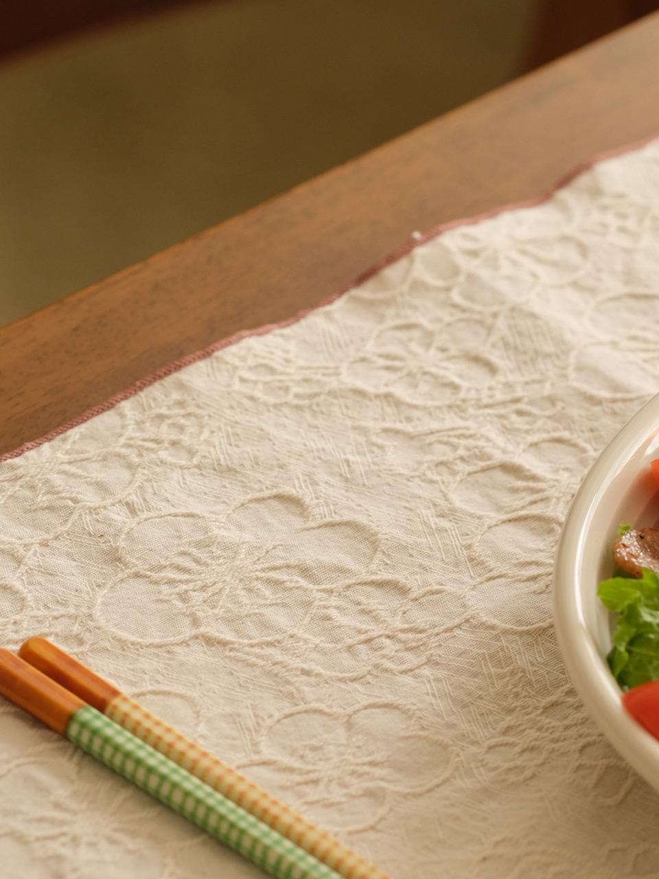 매화 자카드 키친크로스