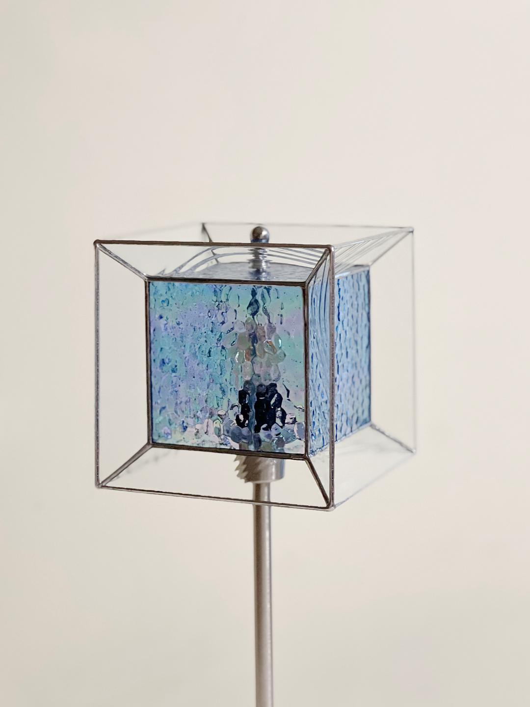 square lamp : ammbo blue