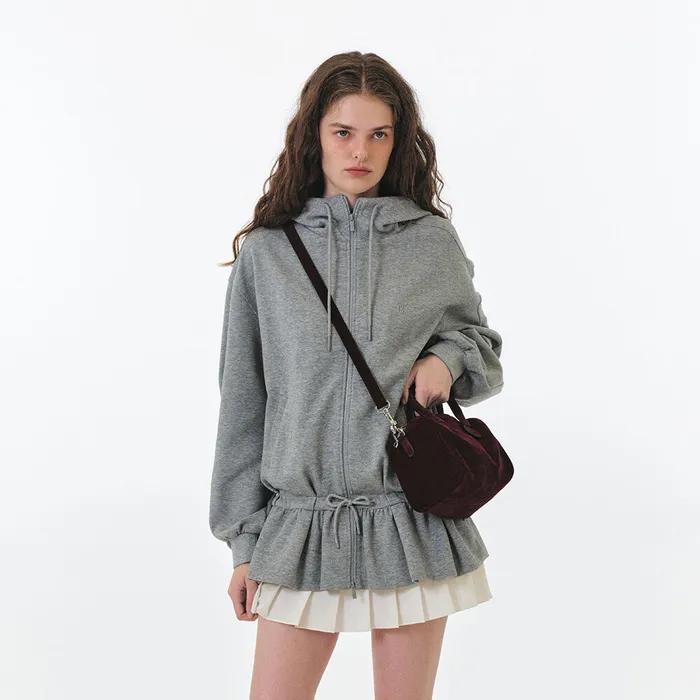 EVERLY HOODIE ZIP-UP (MELANGE GREY)