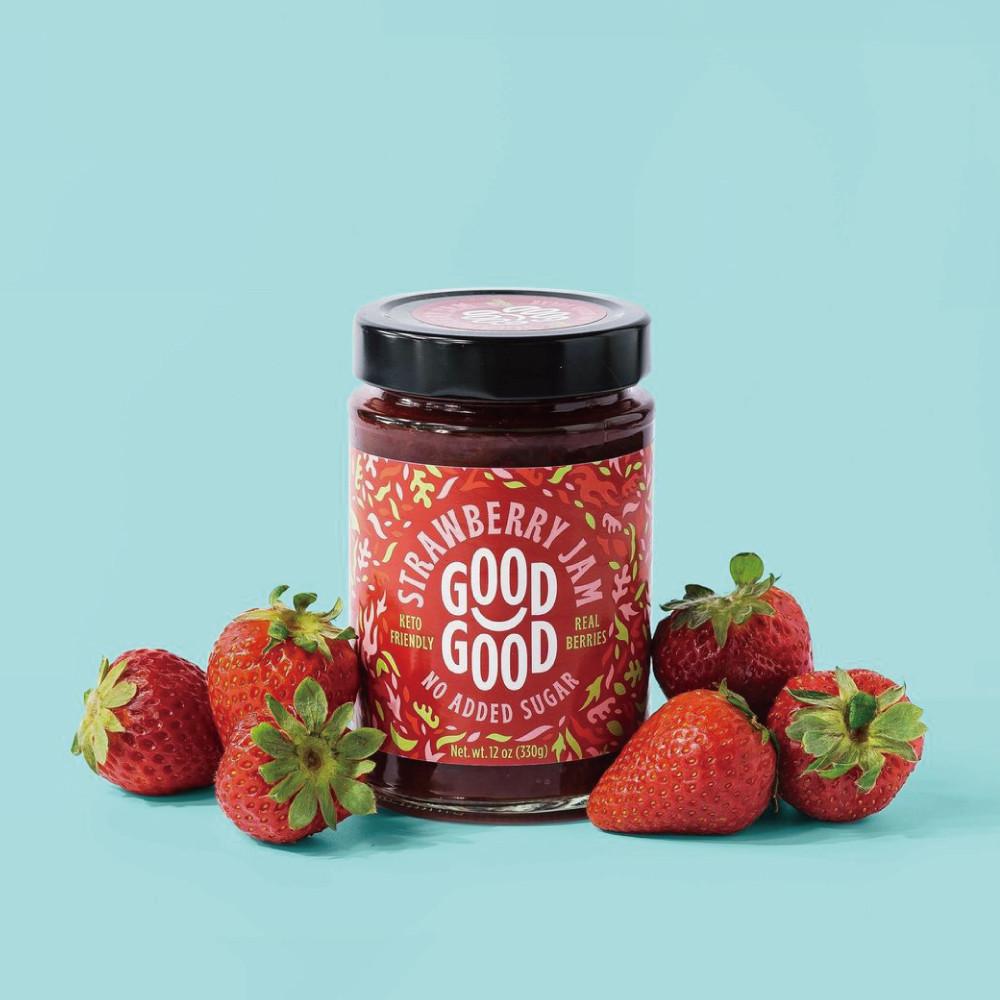 굿굿잼 저칼로리잼 설탕대신 스테비아쨈 저당 딸기잼 330g
