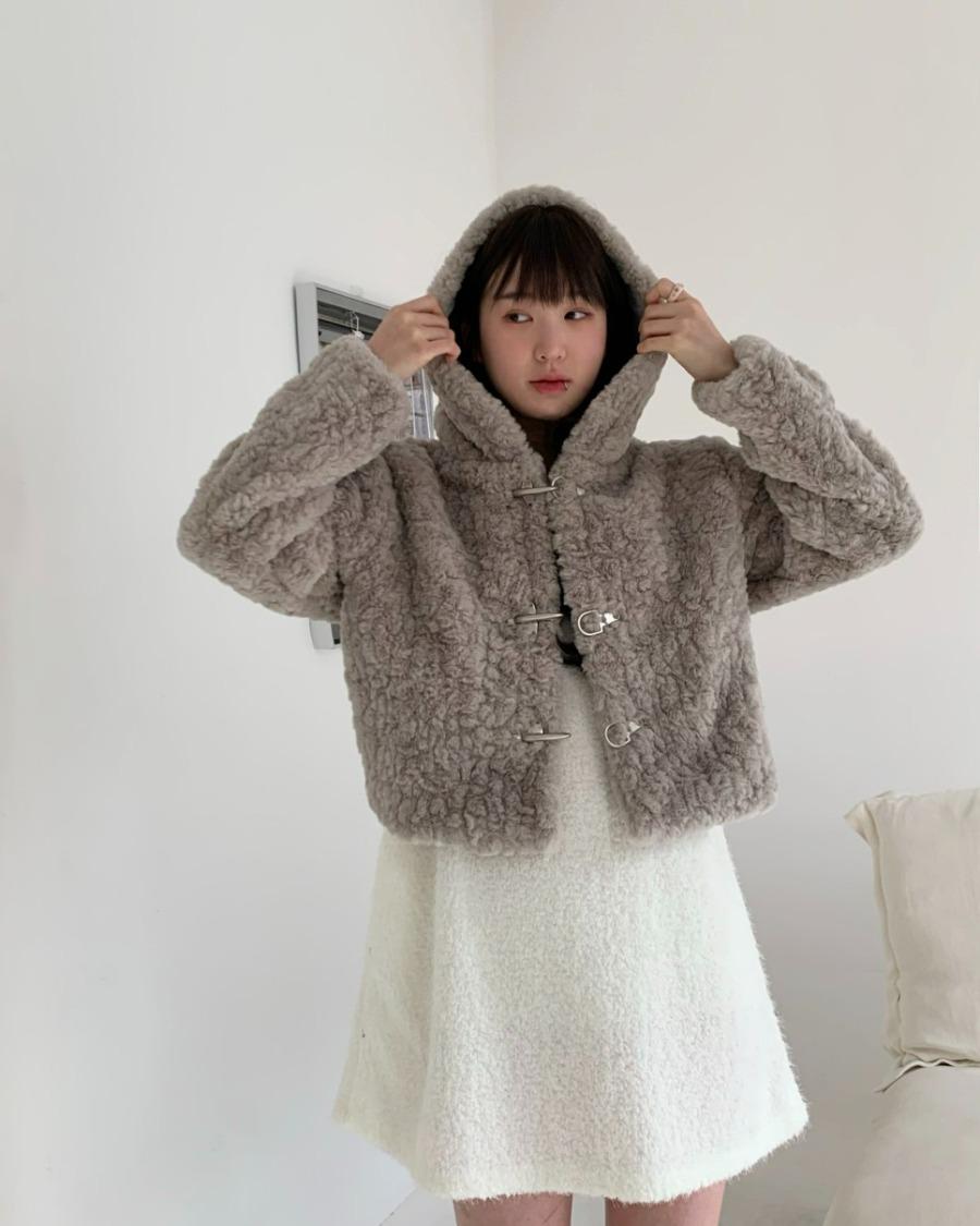 Moren Hood Fur Jacket