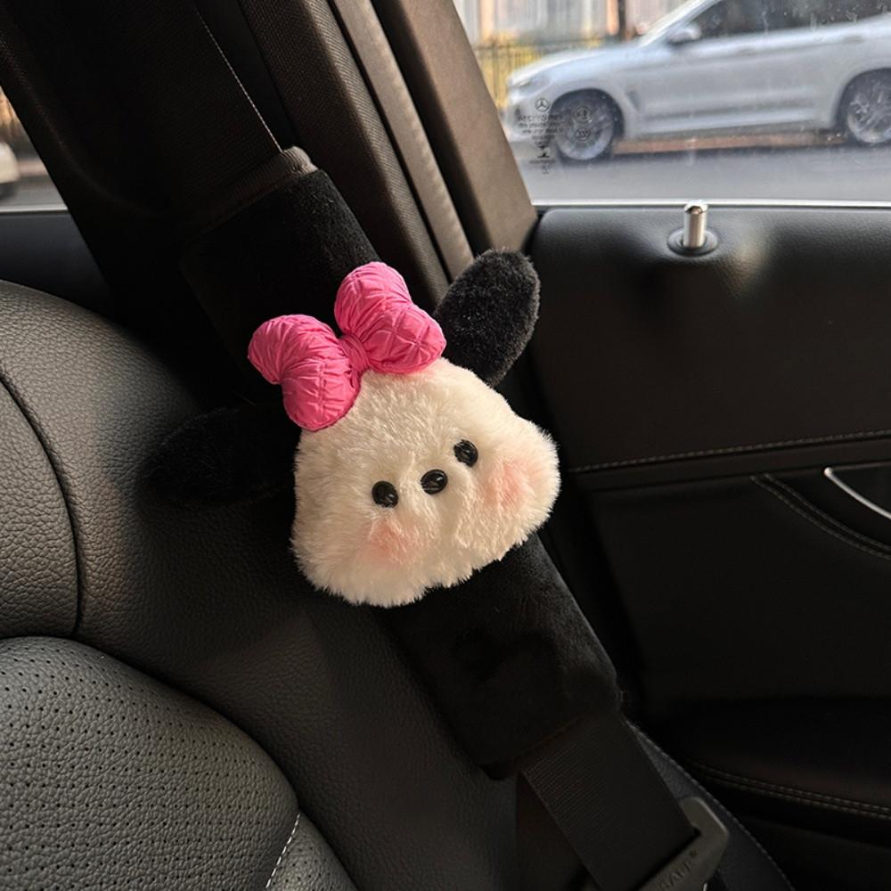 [당일배송]1+1 핑크리본 안전벨트 커버 차량용 인형 소품 차꾸미기