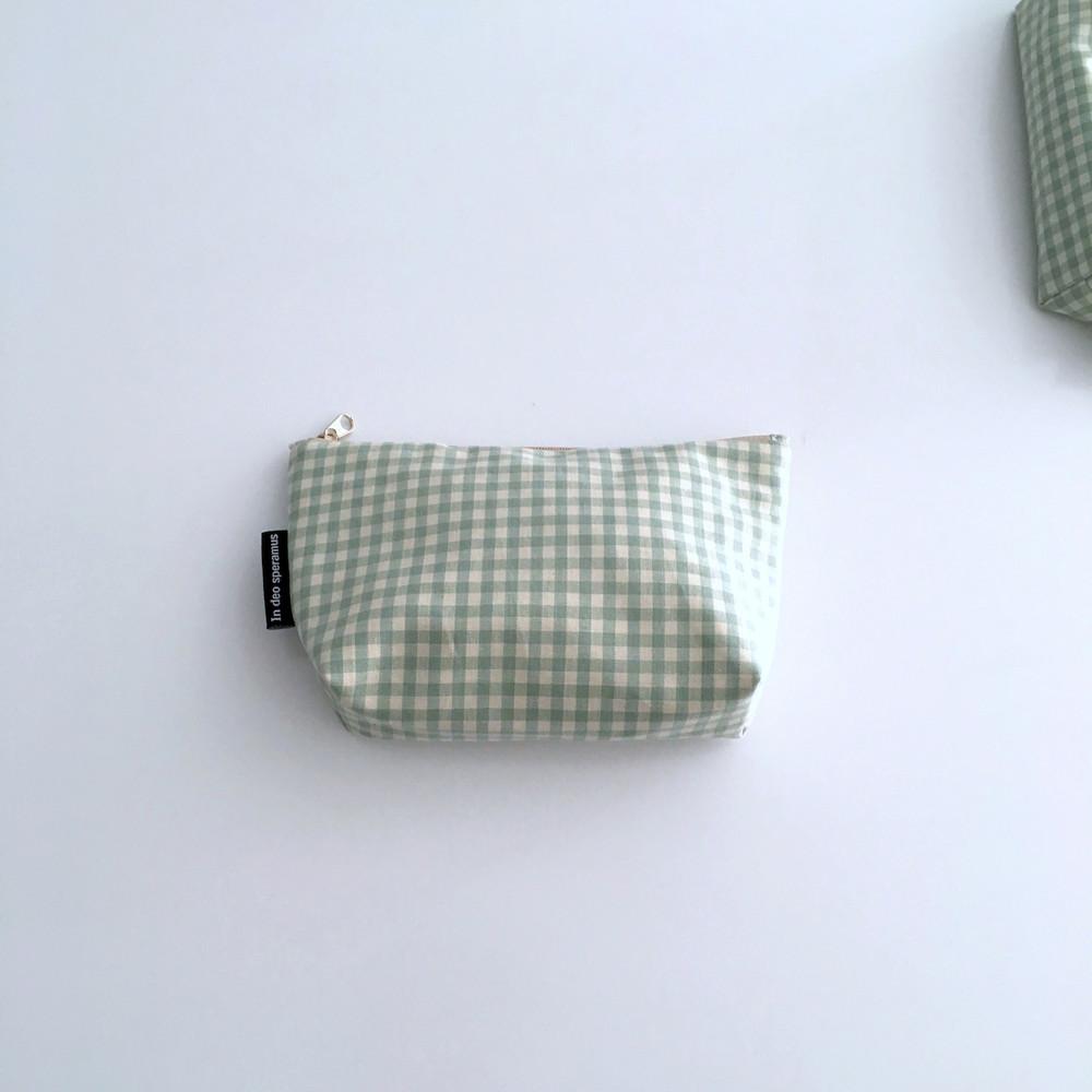 민트 삼각 파우치