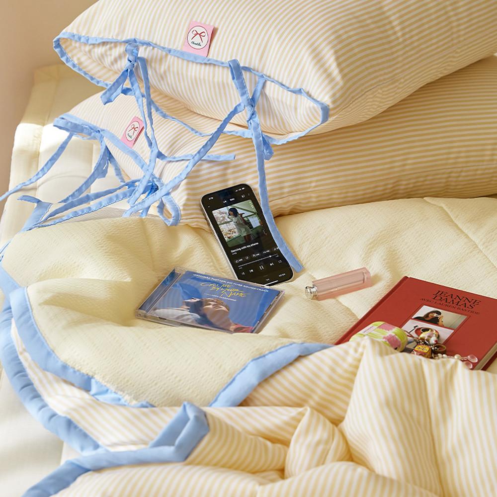 리본케이크 스노우시어서커 양면 여름차렵이불-4컬러(SS/Q/K)