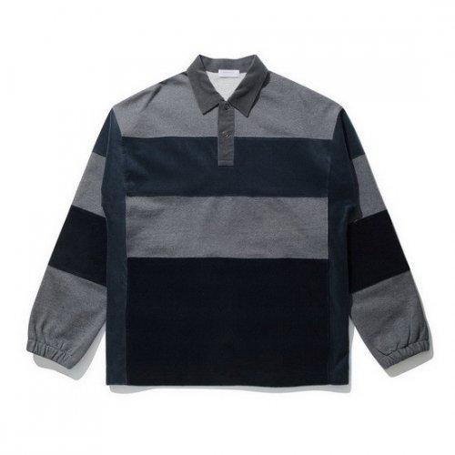 fabric mixed overfit rugby t-shirt_CWTAW21813BUX