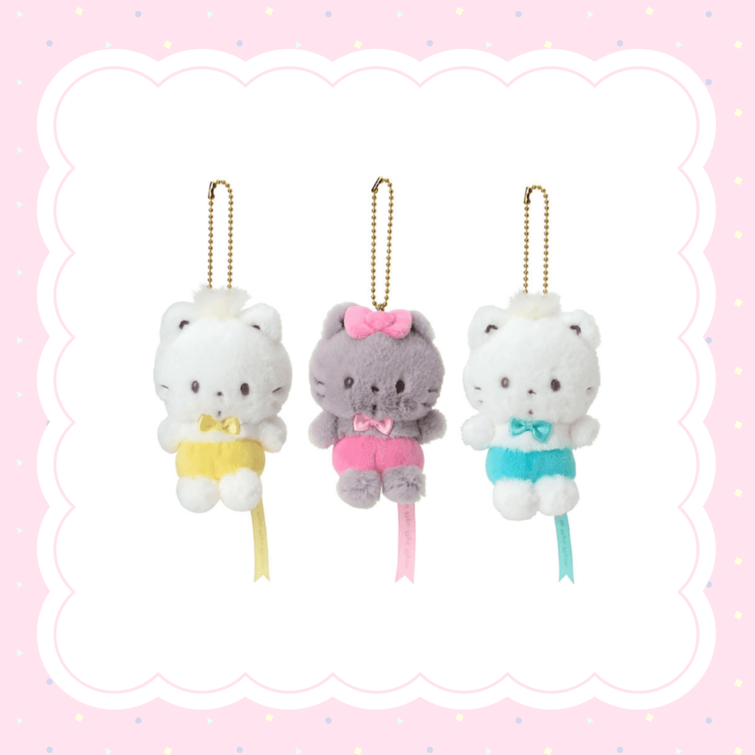 [산리오] 고양이 디자인 시리즈 마스코트 인형 키링 냐니뉴녜뇽