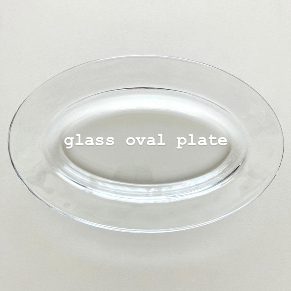 글래스 오벌 플레이트