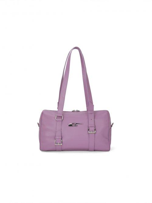 PLAQUE BELT TOTE BAG PURPLE
