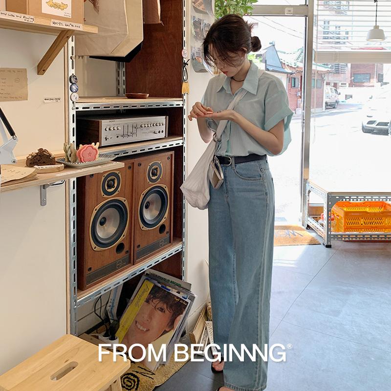 프롬비기닝 [3만장돌파][MADE]하이와이드 일자데님팬츠(썸머VER추가) (7color)