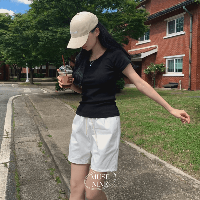뮤즈나인 📢3만장판매 | [넉넉핏🖤/긴팔선택] 비침 적은 치즈 반팔/긴팔 티셔츠 (4 color)