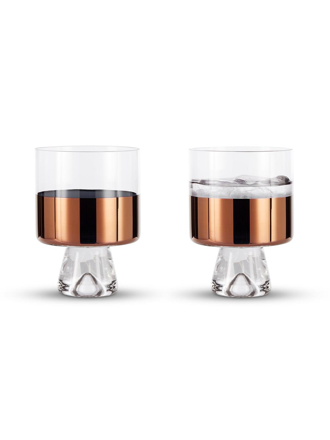 Tank Low Ball Glasses Copper x 2