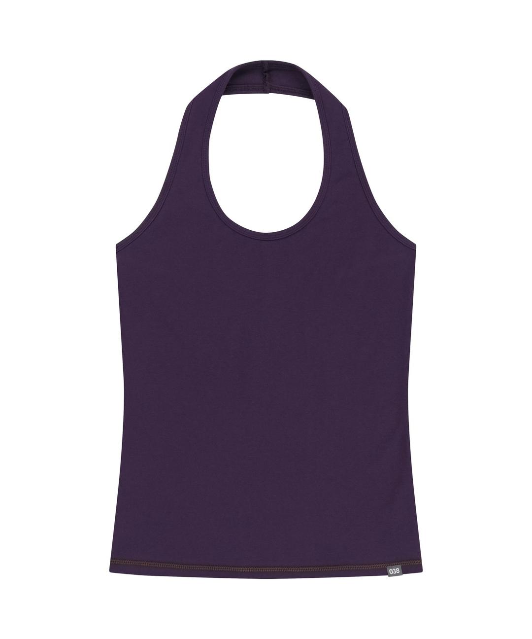 038 HALTER NECK SLEEVELESS PURPLE