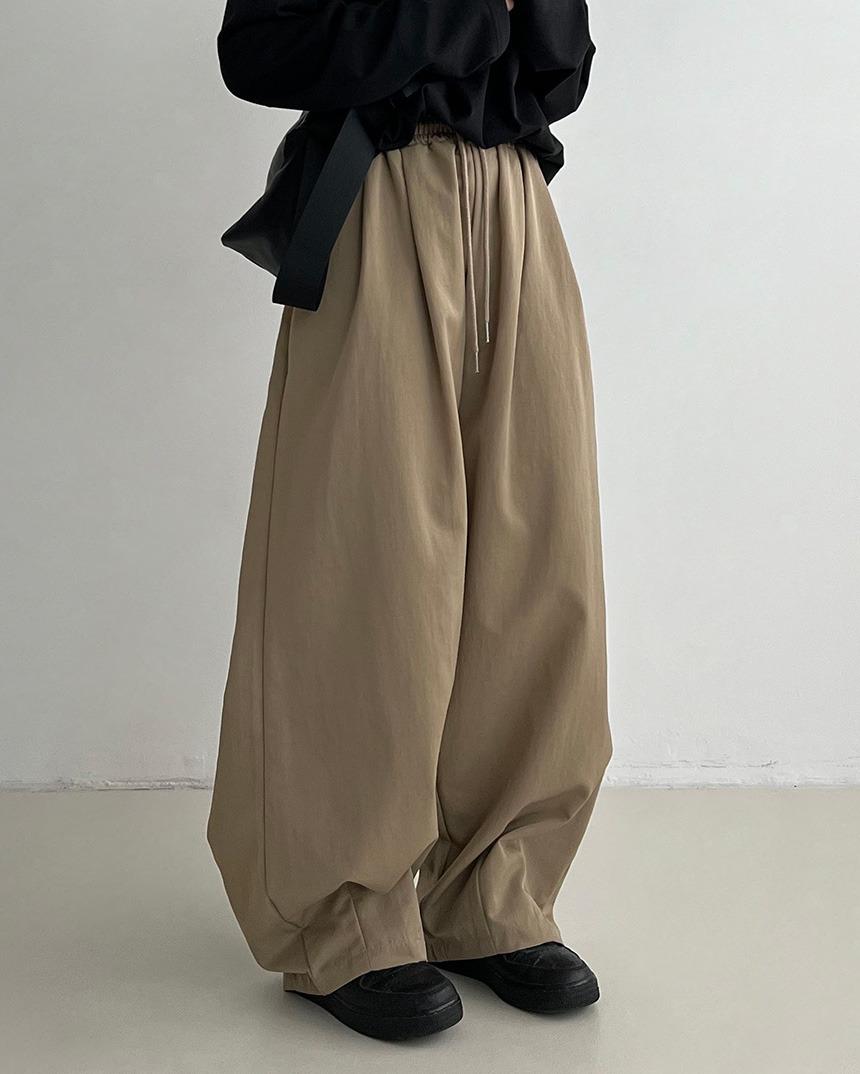 [unisex] 미로 나일론 벌룬 팬츠 (3color)