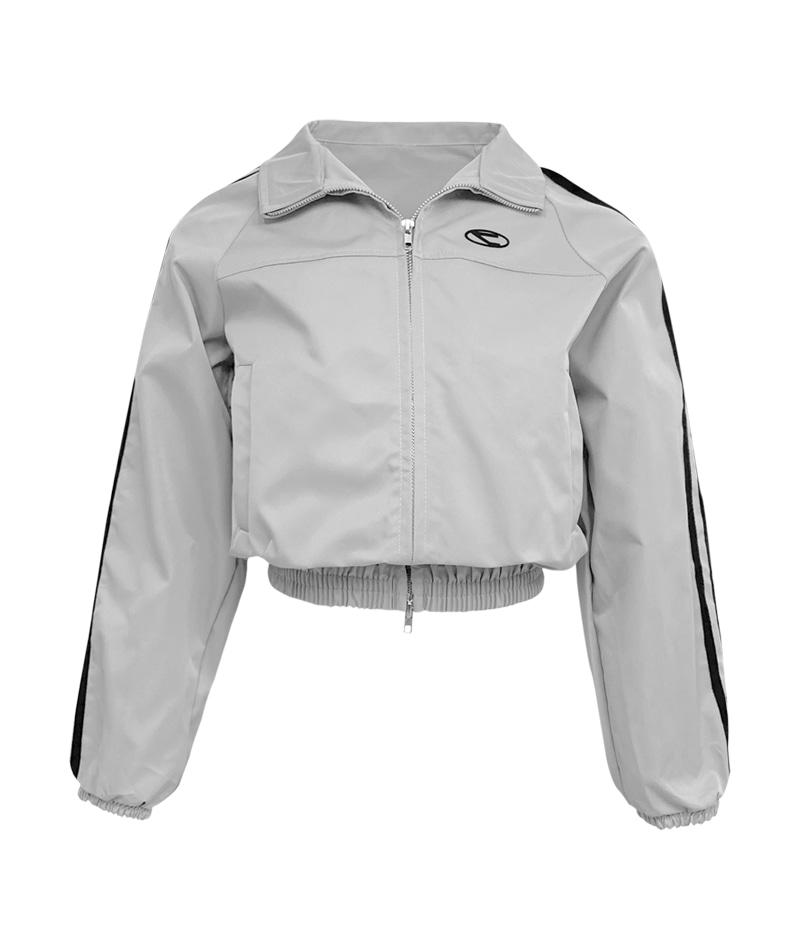 트랙 실버 라인 집업