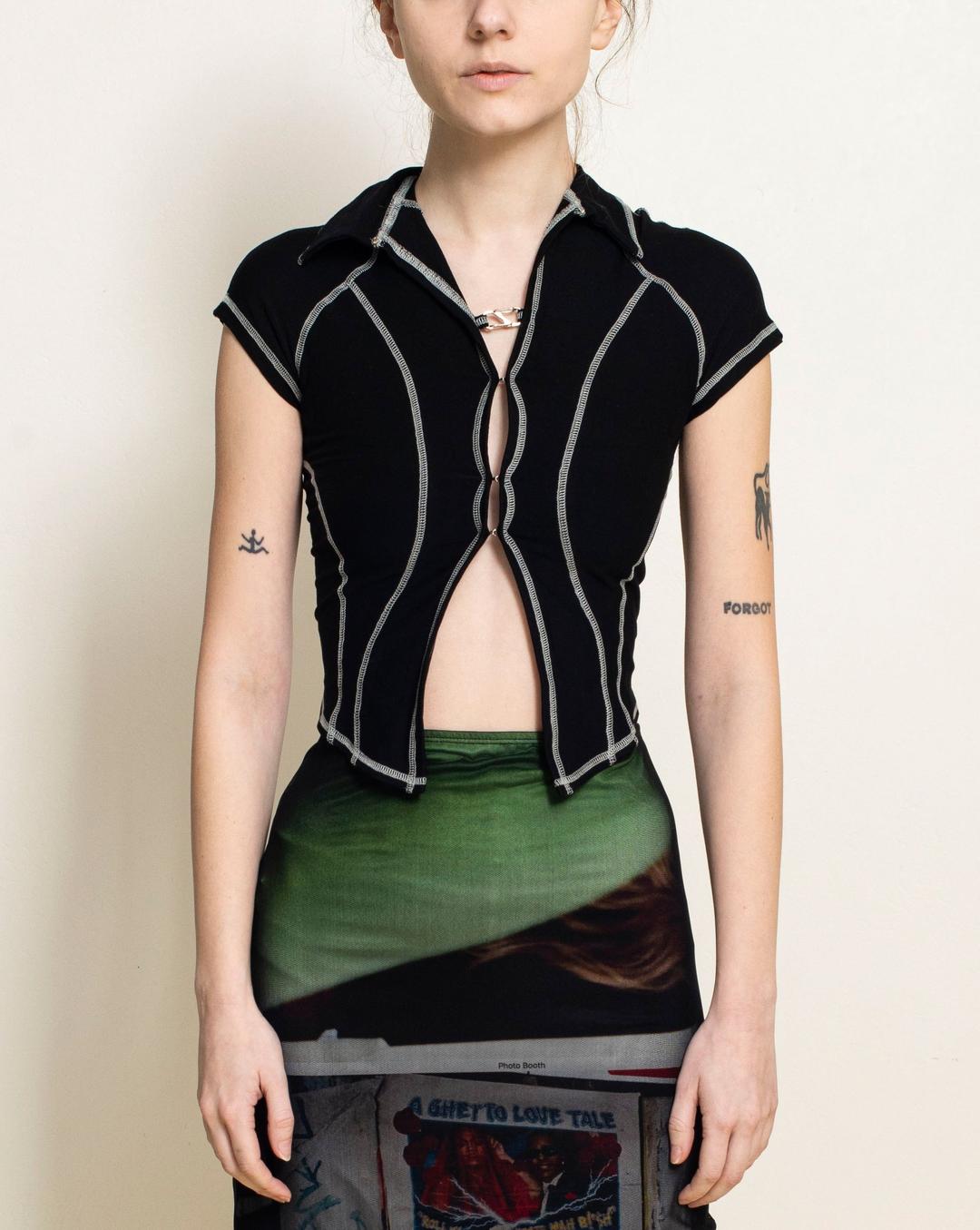 TOILÉ Black Prefix Short Sleeve Jersey Shirt