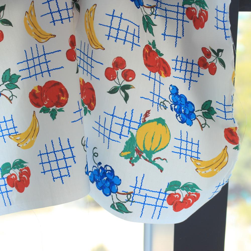 빈티지 과일 원단