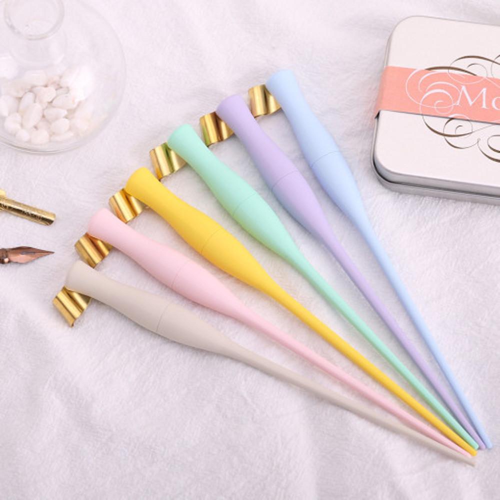 루이스크리에이션스 펜대 매트 파스텔 모블리크 카퍼플레이트 스펜서리안 캘리그라피 영문 필기체 오블리크