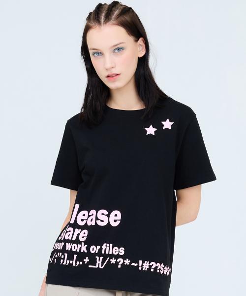 RT SHARE TEE(BLACK)