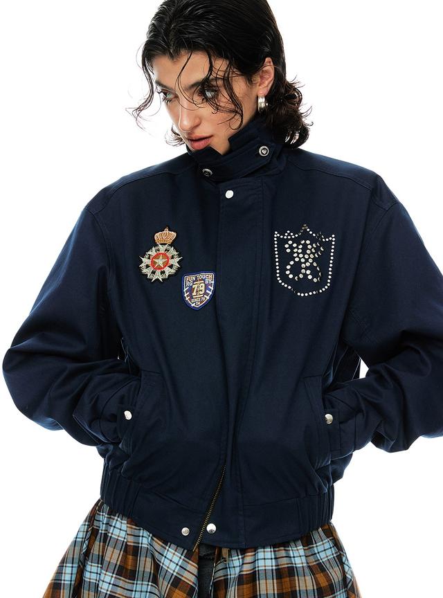 Retro Casual Detachable Hem Jacket