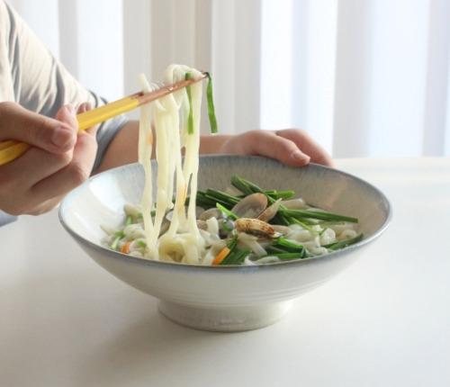 블루 캔디 와이드 면기 라멘 큰 면그릇