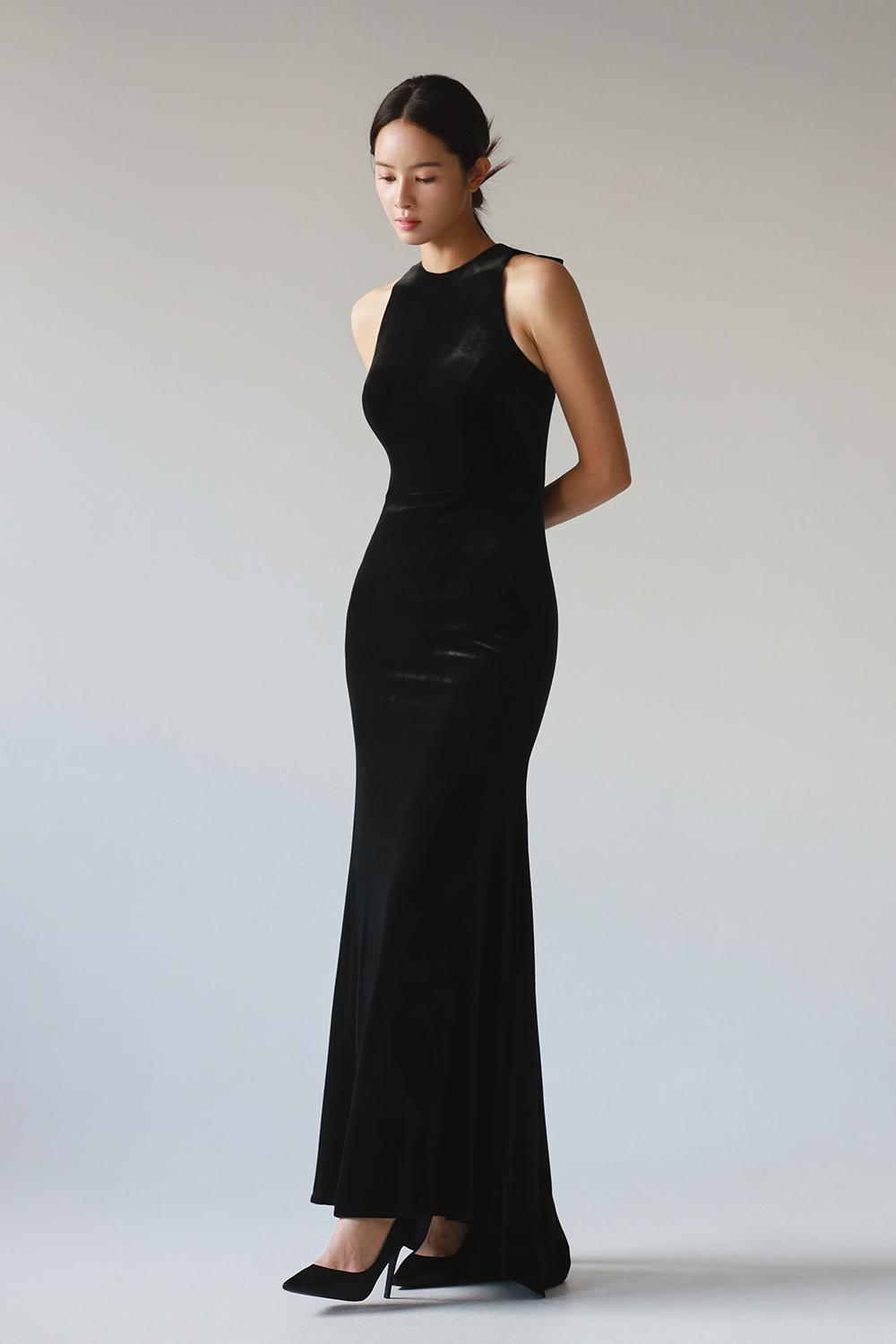 헤미스 벨벳 홀터 드레스 DRC1196