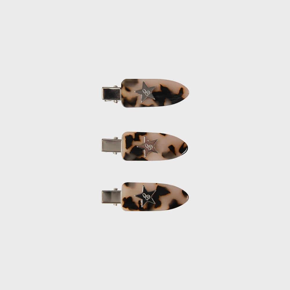 BABY BULLET HAIRCLIP SET (LEOPARD GREY)
