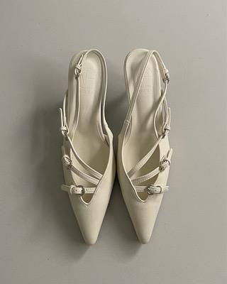 three buckle strap stiletto (2color)