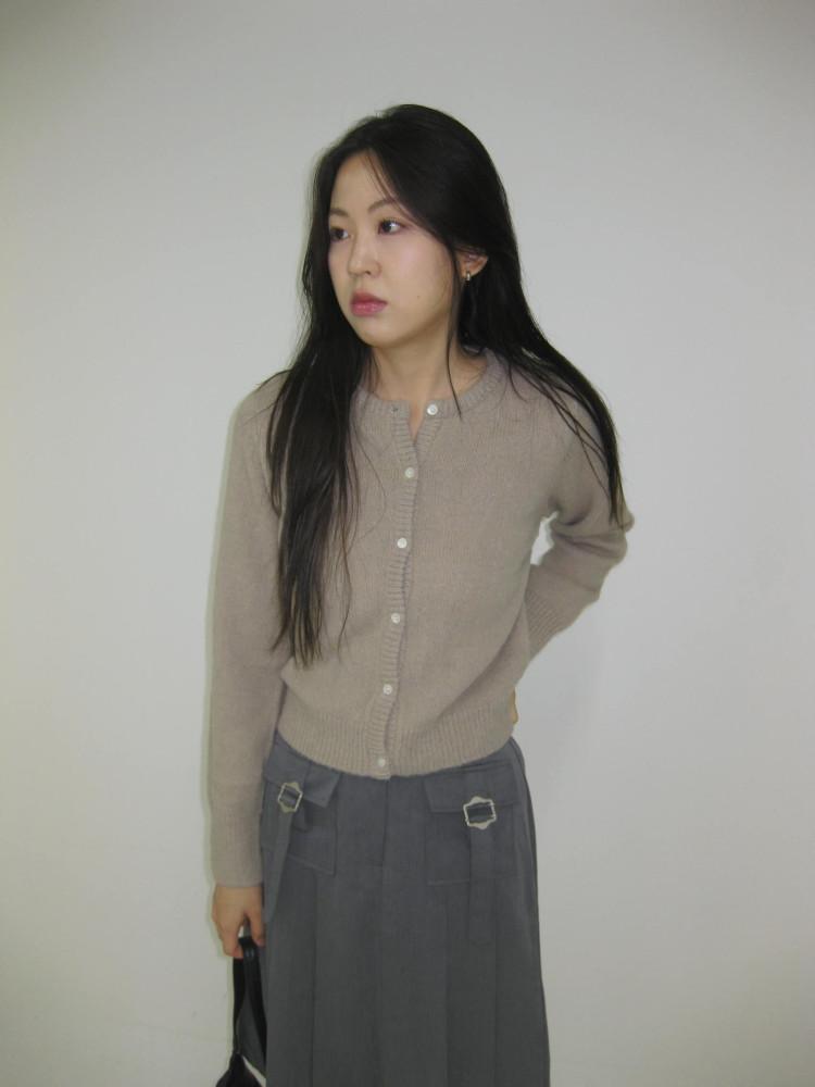 poodle knit cardigan