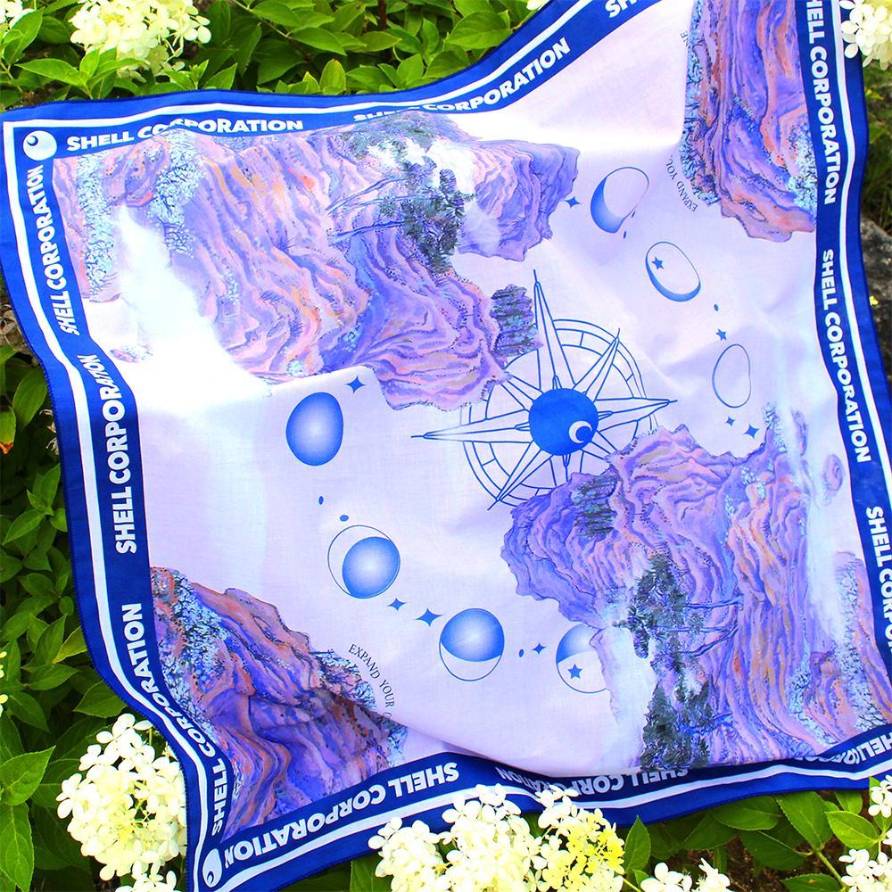 Mong-yeon Outdoor Bandana Scarf - Blue