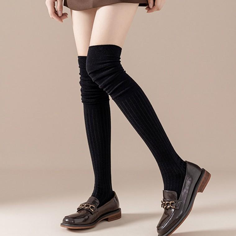 크레마 벨라 하이니삭스 여성 오버니삭스 레이스 롱양말