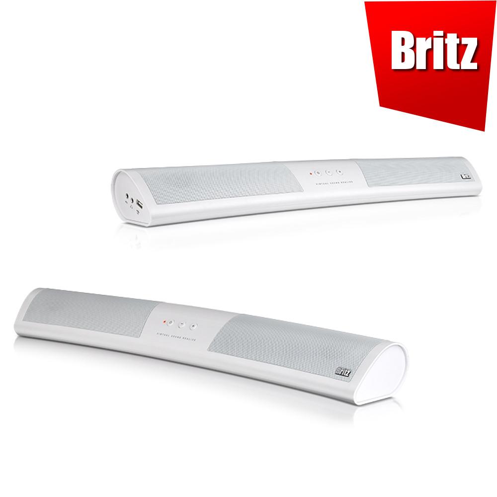 [오늘출발] 브리츠 BZ-SP600X 화이트 커브드 사운드바 스피커