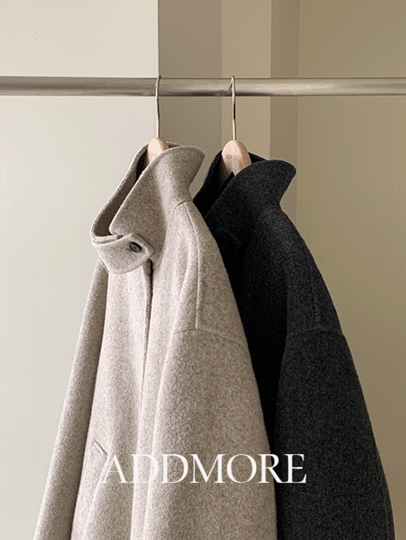 에드모어 [🍂1천장돌파/하프코트/핸드메이드/울코트][에드모어] mct218 헤이즈 부클 울 하이넥 하프 핸드메이드 코트