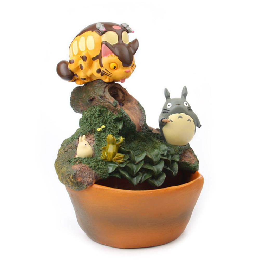 토토로 가습기 분수 미니 분수대 실내 지브리 물레방아 장식 캐릭터 분수대