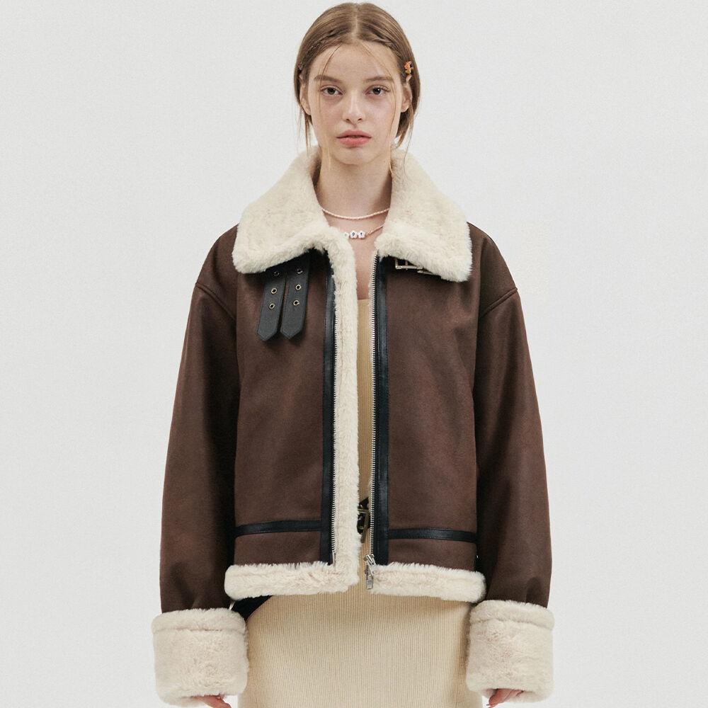 Overfit Steady Mustang in Brown/Beige