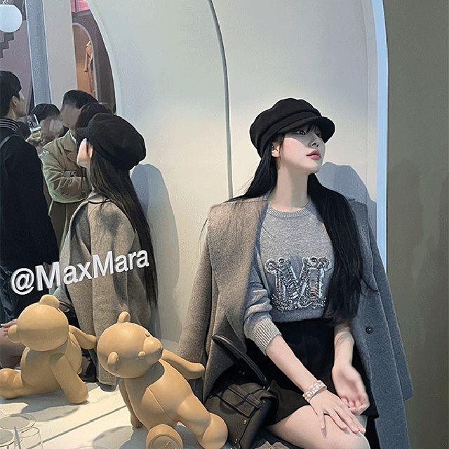 Cent 포근 마도로스 (2color) #2008 고퀄 보들보들 겨울 간절기 헌팅캡 베레모 모자 캡 올드머니 빵모자 울