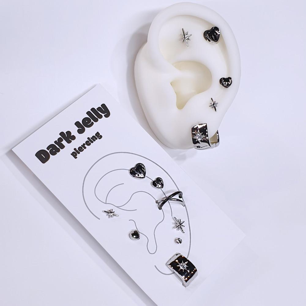 hope 하트 피어싱 써지커스틸 피어싱 조합