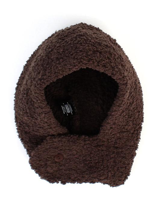 Fleece Knit Brown Balaclava 바라클라바