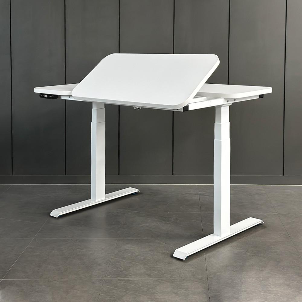 롱코 전동 높이 각도조절 책상 듀얼모터 스마트 바른자세책상