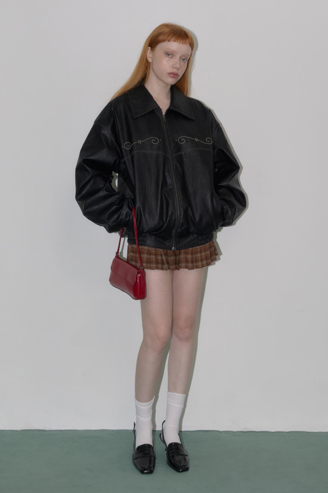 Studded Western Leather Jacket