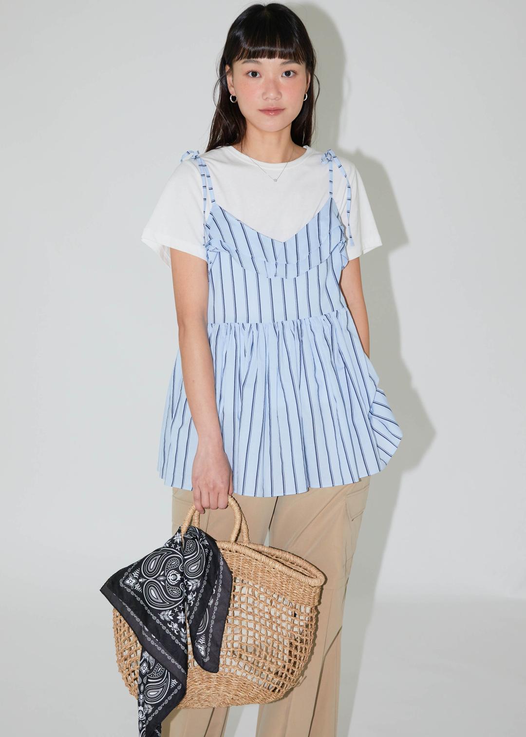 Summer Frill Sleeveless - Sky blue