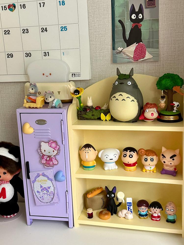 데스크테리어 피규어 미니선반 파스텔색상 3단선반 방꾸미기